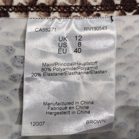 Snakeskin Print Tankini Set with Beaded Detailing - Picture 9 of 9